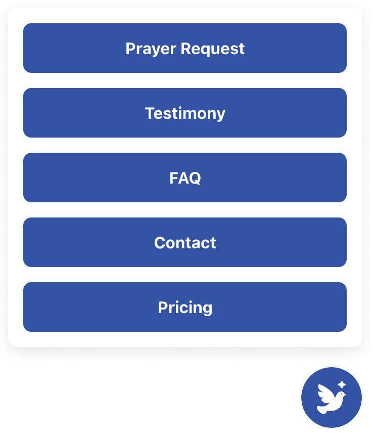 Prayer bubble