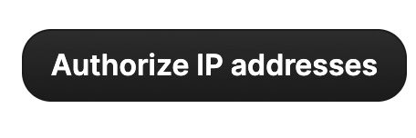 The Authorize IP addresses button in Brevo