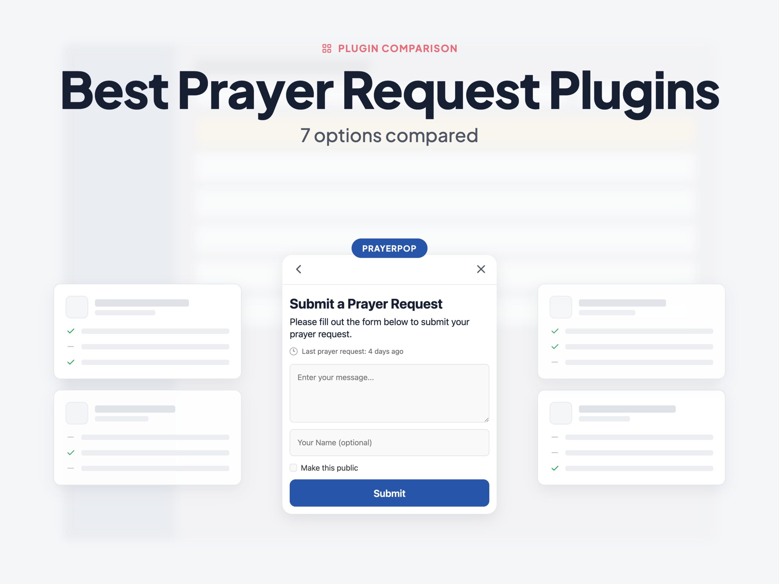 best prayer request plugin comparison for church websites